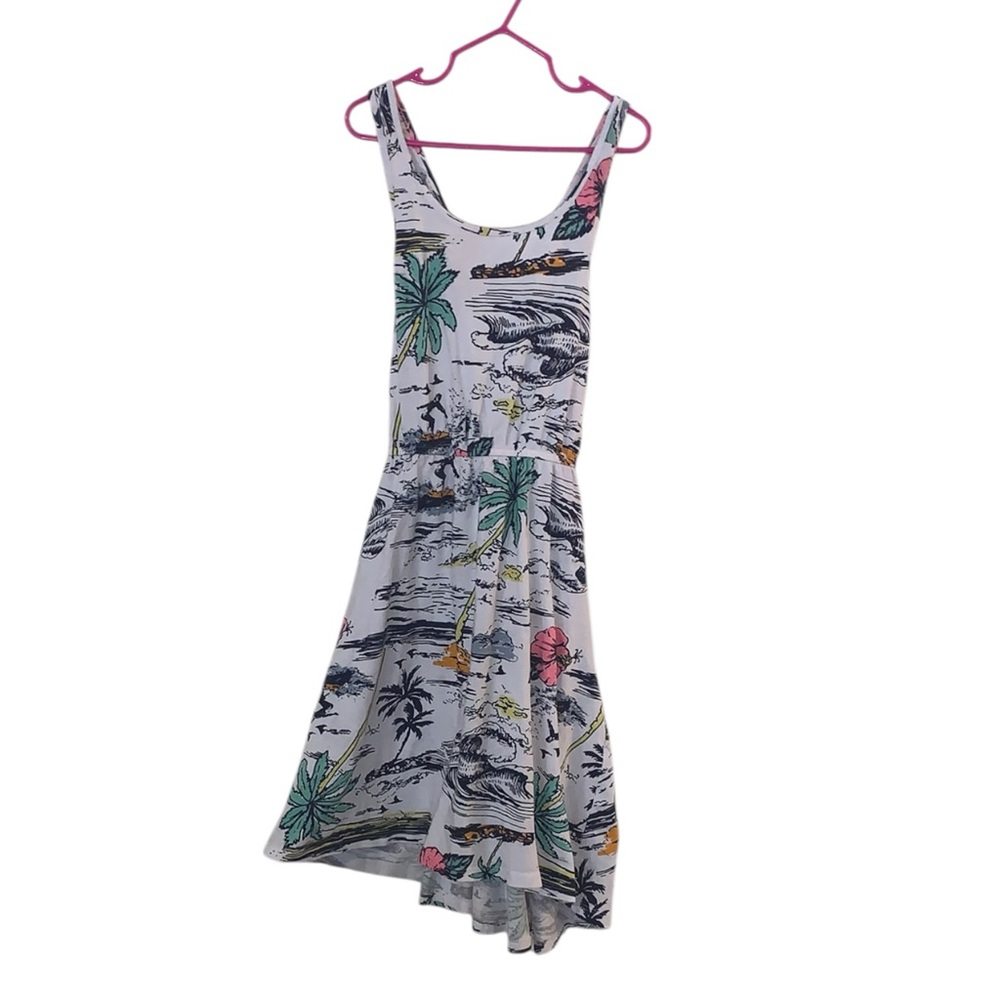 Dip Fred Meyer Tropical Print Sleeveless Racerback Summer Dress Girls 12/14